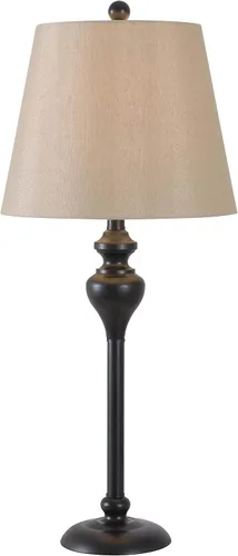 Miniatura 12 de Kenroy Home Charlotte - Paquete de 3 lámparas de mesa, 1 lámpara de pie con acabado de bronce aceitado, estilo clásico, 30.5 pulgadas de alto, 13