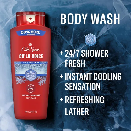 Miniatura 5 de Old Spice Red Collection - Desodorante antitranspirante + gel de baño para hombres, especias frías con aroma a menta fresca, protección contra