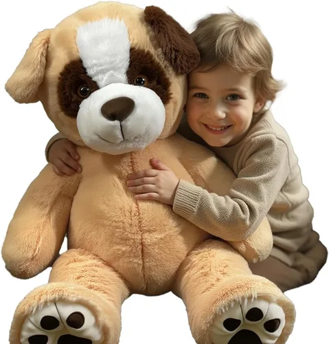 Miniatura 3 de Anico - Peluche beige de 10" con ojos bordados Suave animal de peluche, perfecto como peluche para bebés, niños pequeños y niños Peluche