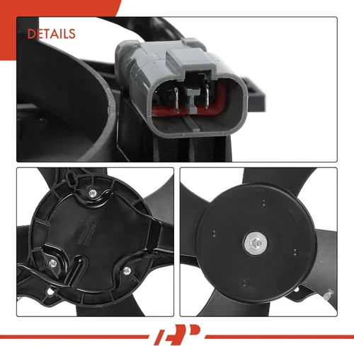 Miniatura 7 de A-Premium Conjunto de ventilador del condensador A/C compatible con modelos seleccionados de Honda - Accord 1998 1999 2000 2001 2002, 2.3L