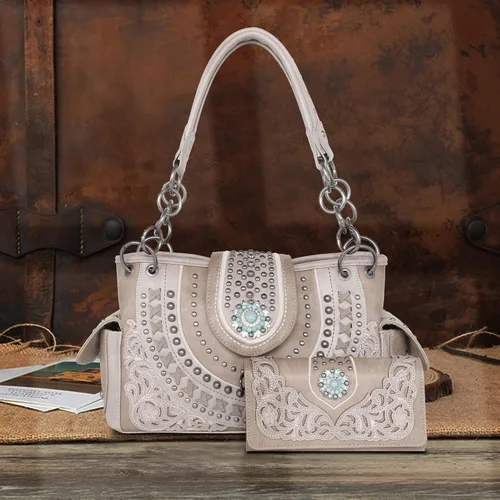 Miniatura 2 de Montana West Western Monederos para mujer, bolsas de mano ocultas para llevar al hombro con cartera