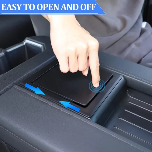 Miniatura 3 de Organizador de consola central de automóvil, reposabrazos oculto, caja de almacenamiento compatible con Toyot@Tundra 2022 2023, reposabrazos