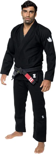 Miniatura 2 de KINGZ Brazilian Jiu Jitsu Gi Kimono BJJ ligero y duradero para hombre, IBJJF Legal 400gsm Pearl Weave Pro Training El único