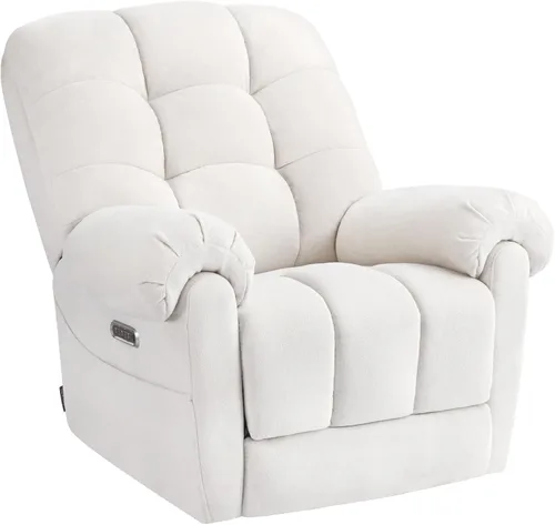 Miniatura 8 de EONIX Mordern - Silla reclinable mecedora de masaje, reclinable mecedora eléctrica de doble motor para espacios pequeños, silla reclinable Lazy Boy