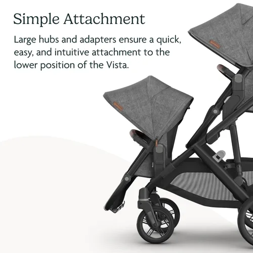 Miniatura 5 de UPPAbaby RumbleSeat V3 Segundo asiento inferior – Compatible con Vista V2 y Vista V3 – Asiento para todo tipo de clima + hebilla magnética