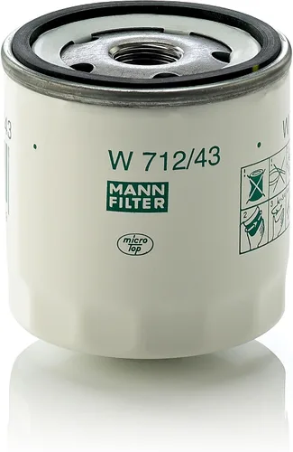 Mann Filter Filtro de aceite giratorio W712/43
