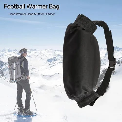 Miniatura 8 de Calentadores de manos de jugador de fútbol, orejeras de nailon recargables con correa de cintura, ideales para QB, RB, receptores, entrenadores