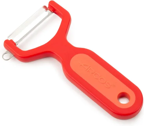 Miniatura 10 de ARCOS Pelador profesional cromado para frutas y verduras. Herramienta de cocina de acero inoxidable de 5.5 pulgadas para corte preciso. Gadget