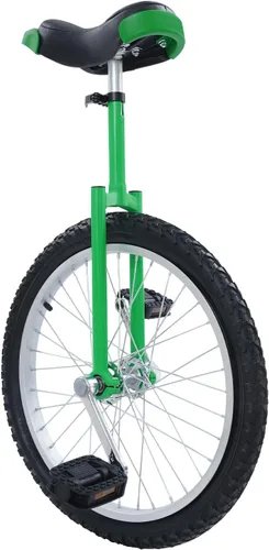 Miniatura 14 de Monociclo de rueda, bicicleta de una rueda con borde y pedales, monociclos de acero modernos para edades unisex de 10 a 60 años, entrenamiento