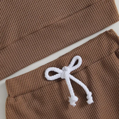 Miniatura 4 de Ropa para bebé niño pequeño, sudadera de manga larga con cuello redondo, pantalones casuales, 2 piezas, traje de otoño e invierno