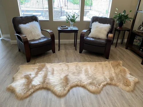 Miniatura 73 de LAMBZY Alfombra de pelo de oveja sintética, hipoalergénica, súper suave, sedosa para sala de estar, habitación de los niños, sofá