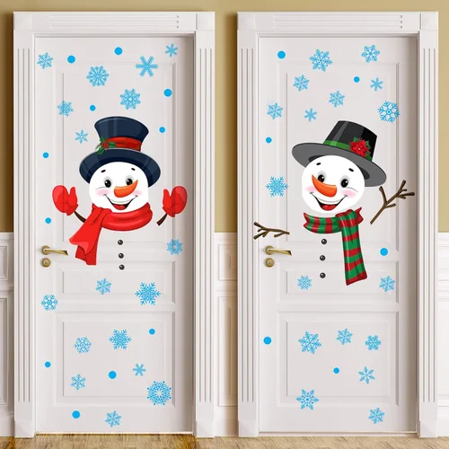 Miniatura 8 de Kajaia 4 piezas Adhesivos de puerta de Pascua felices Adhesivos de refrigerador Huevo de Pascua Flor de Pascua Conejo de Pascua Adhesivos de pared