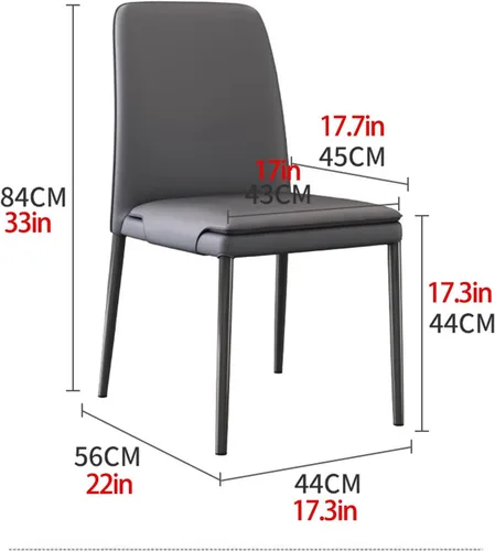 Miniatura 2 de Sillas de cocina de comedor, sillas de comedor con patas de metal, sala de estar, comedores apilables, silla de cocina, silla de comedor al aire