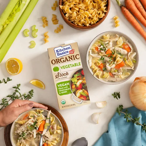 Miniatura 3 de Kitchen Basics Caldo de verduras orgánicas, 32 onzas (paquete de 12) Sin sabores artificiales, vegano, sin gluten