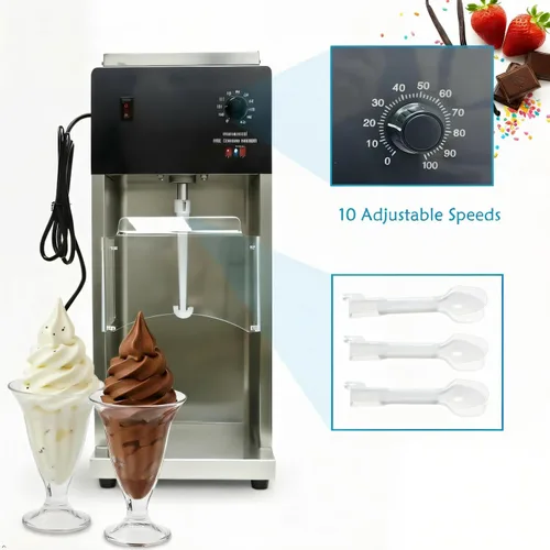 Miniatura 3 de Mezclador de helado de 110 V automático 110 V mezclador mezclador agitador remolino helado mezclador mezclador suave batidora de helado yogur