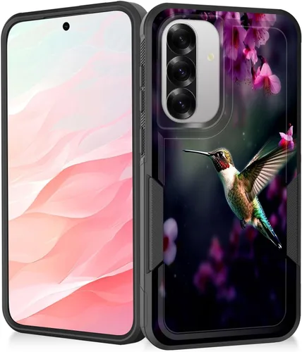 Miniatura 171 de Funda para Galaxy A14 5G, resistente de doble capa híbrida de policarbonato duro, goma suave, a prueba de golpes, funda protectora resistente