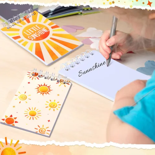 Miniatura 6 de Cholemy 24 cuadernos bohemios para el sol, a granel, hippie, groovy, bohemio, para el sol, cuadernos de bolsillo hippie para fiesta de cumpleaños