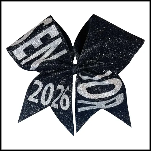 Lazo para el cabello con purpurina para la clase superior de 2026 | Regalo de graduación de clase 2026 | Decoración de gorra de graduación
