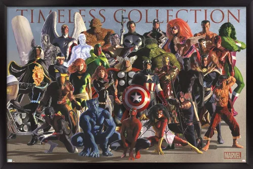 Miniatura 8 de Marvel Comics Group - Póster de pared, 22.4 pulgadas de largo x 14.7 W, versión enmarcada de madera de granero