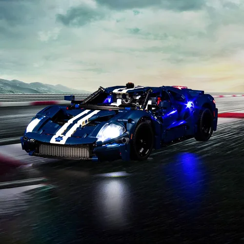 Miniatura 8 de VONADO Kit de luces LED para Lego 2022 Ford GT 42154, kit de luces Technic Ford GT de bricolaje compatible con automóvil Lego (sin modelo)