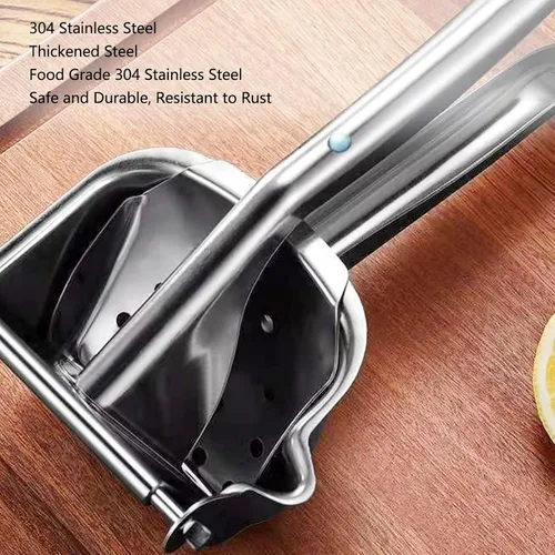 Miniatura 5 de Exprimidor de limón de acero inoxidable, exprimidor de mano desmontable, exprimidor de naranja, manual de prensa de jugo para naranja limón lima