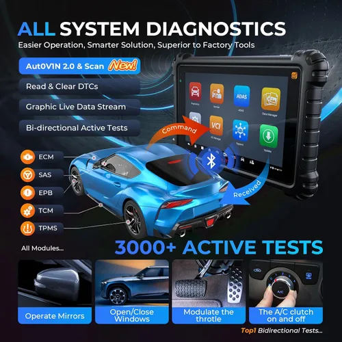 Miniatura 6 de Escáner Autel MaxiSYS MS906 PRO-TS: 2026 MS906Pro TS Up de MP900TS MK900TS MP900BT Kit MS906 MAX, TPMS completo y codificación OE, herramienta