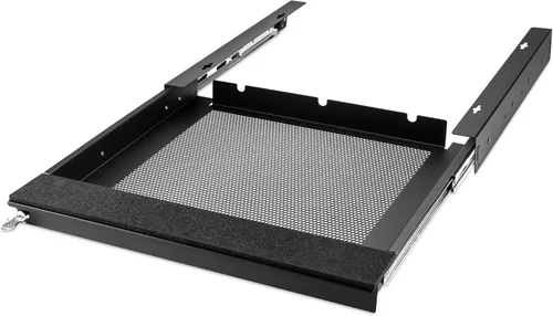 Miniatura 7 de Penn Elcom Cajón para laptop debajo del escritorio, con cerradura, para portátiles de 17" - Cajones de seguridad deslizantes premium - Modelo Negro
