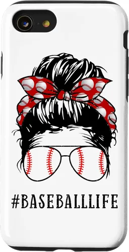 Miniatura 18 de Mom Messy Hair Bun Aviators Glasses Baseball Mother Life Case for iPhone 17