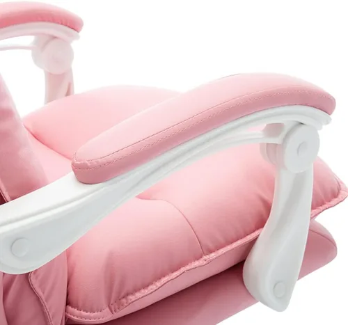 Miniatura 3 de Silla ejecutiva grande y alta, silla de escritorio con respaldo alto de 400 libras, silla ejecutiva de piel sintética, altura ajustable, silla Blanco