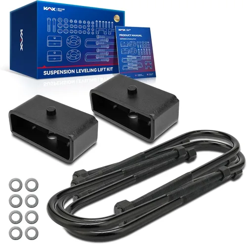 Miniatura 25 de KAX Kit de nivelación trasero de 1-2" Compatible con Jeep Cherokee 1984-2001 2WD/4WD Grilletes de bajada trasera de acero de alta resistencia