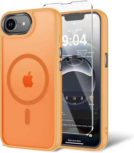 Miniatura 133 de Funda para iPhone 11 con protector de pantalla, compatible con MagSafe, ultra delgada, translúcida, mate, a prueba de golpes, color negro