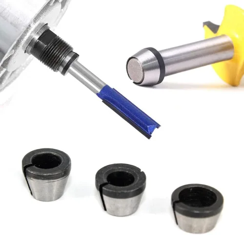 Miniatura 6 de Adaptador de pinza de recortadora de alta precisión, 0.236 in, 1/4 pulgadas, 0.315 in, adaptador de sujeción de portabrocas para grabado, máquina