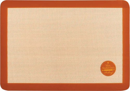 Alfombrilla de horneado de silicona antiadherente de Mrs. Anderson's Baking - Forro para horno reutilizable y alfombrilla de repostería - Para