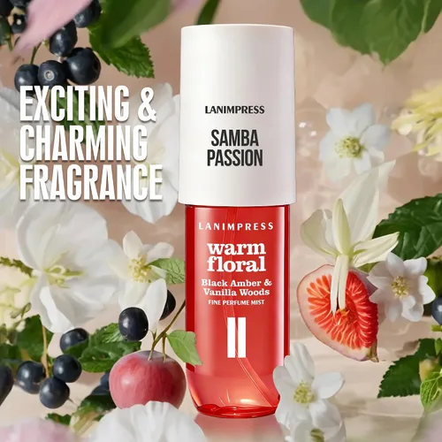 Miniatura 3 de Fragancia para el cabello y el cuerpo de 3 onzas líquidas, Eau de Parfum para mujer, aroma cálido, perfume n.º 2, aroma floral de fruta, con notas