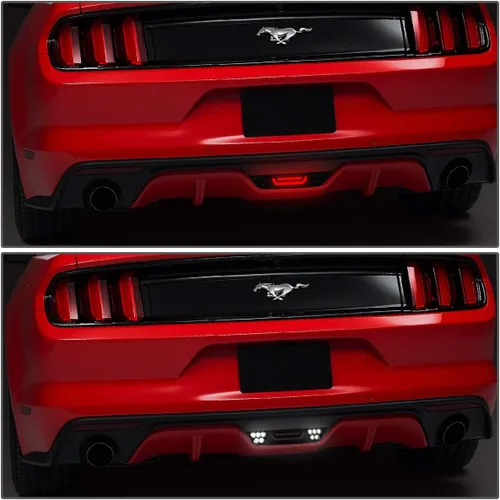 Miniatura 5 de DNA MOTORING 3BL-FM15-3D-LED-BK-SM - Tercera luz de freno LED de montaje alto con carcasa negra [compatible con Ford Mustang 15-18] Negro/humo