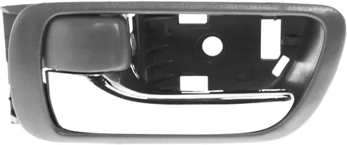 Garage-Pro Manija de puerta interior compatible con Toyota Camry 2002-2006 delantera o trasera, bisel gris del lado del conductor con palanca cromada