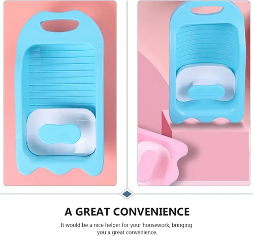Miniatura 4 de DOITOOL Lavabo para lavar a mano ropa, mini tabla de lavado a mano Tabla de lavado de plástico antideslizante Lavabo de limpieza