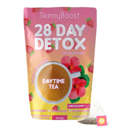 Miniatura 8 de SkinnyBoost Té diurno de desintoxicación para 28 días, menta cítrica (28 bolsas de té) apoya el metabolismo, desintoxicación, todo natural, sin OMG