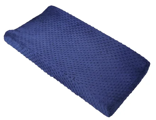 Miniatura 3 de Funda para cambiador, diseño de puntos súper suaves, agradable a la piel, transpirable, lavable, para bebé niño y niña (azul estate)