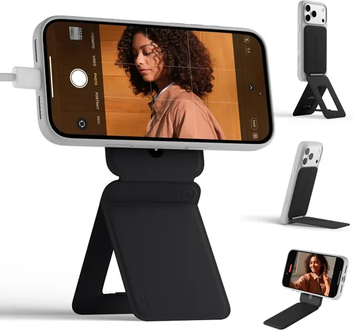 Miniatura 12 de MOFT MOVAS - Billetera con trípode para teléfono, 3 en 1, soporte magnético compatible con NFC, soporte para tarjetas ajustable de cuero vegano