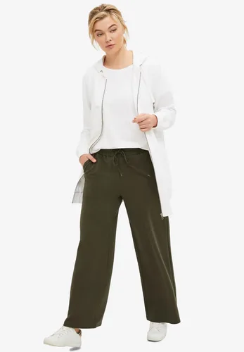 Miniatura 3 de Ellos Pantalón deportivo de rizo francés de pierna ancha para mujer