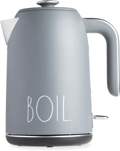 Miniatura 7 de Rae Dunn Hervidor eléctrico de agua caliente – Cafetera de acero inoxidable, tetera de té, base giratoria, con protección de apagado automático