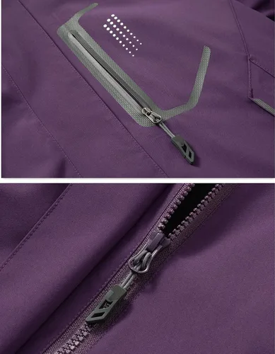 Miniatura 5 de Chaqueta de lluvia Diamond Candy para mujer con diseño para senderismo impermeable y ligera con capucha