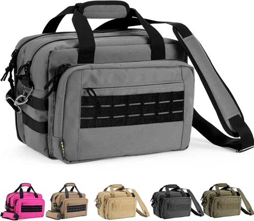 Miniatura 2 de Bolsa para Campo de Tiro, Funda para Pistola, Bolsas para Pistola y Municiones para Pistolas y Municiones, Bolsas de Transporte Blandas de 3 Ramas