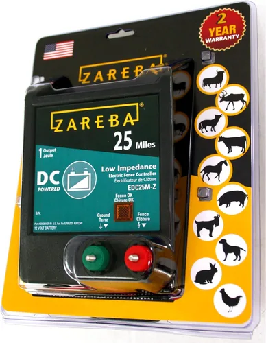 Miniatura 8 de Zareba EDC25M-Z Cargador eléctrico de valla de baja impedancia con pilas de 25 millas