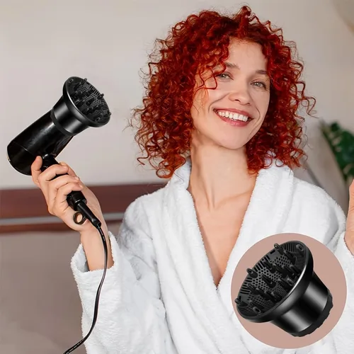 Miniatura 4 de Difusor universal para secador de pelo, boquilla de secador de pelo, accesorio para cabello rizado y cabello ondulado natural, herramientas