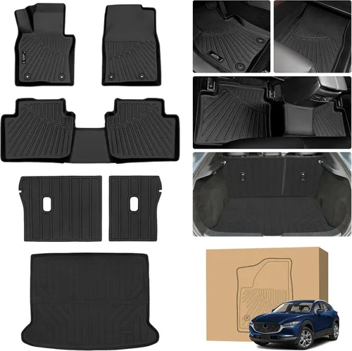 Miniatura 30 de Tapetes de suelo Peleus para Mercedes-Benz Sprinter 2500/3500 2025-2019, solo para furgoneta de carga, forros personalizados de goma TPE para todo