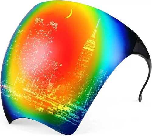 Miniatura 7 de FEISEDY Visera Facial de Cobertura Completa Gafas Protectoras Escudo Espejo Gafas de Sol Anti Niebla B2781