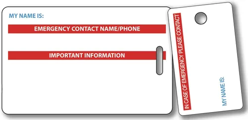 Miniatura 2 de My Pets are Home Alert - Tarjeta de identificación médica con tarjeta de identificación médica para perros y gatos con lista de llamadas