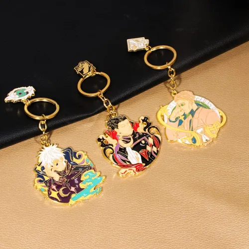 Miniatura 4 de SONGCHANGJEWELRY JJK - Llavero Satoru Figura de anime esmaltado Llavero de joyería para hombres y mujeres